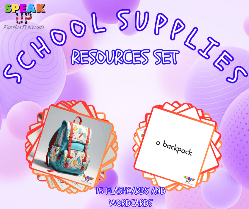 SCHOOL SUPPLIES COMPREHENSIVE SET - Speak UP zdjęcie 1