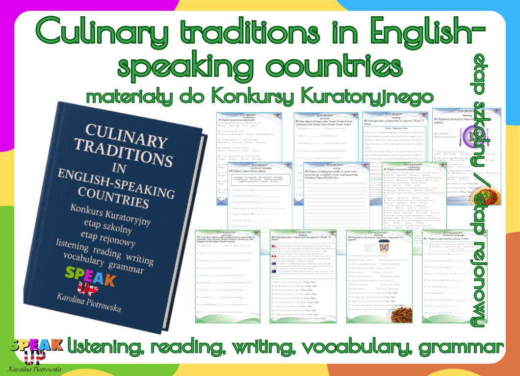 KONKURS KURATORYJNY Culinary traditions in English-speaking countries - Speak UP zdjęcie 1