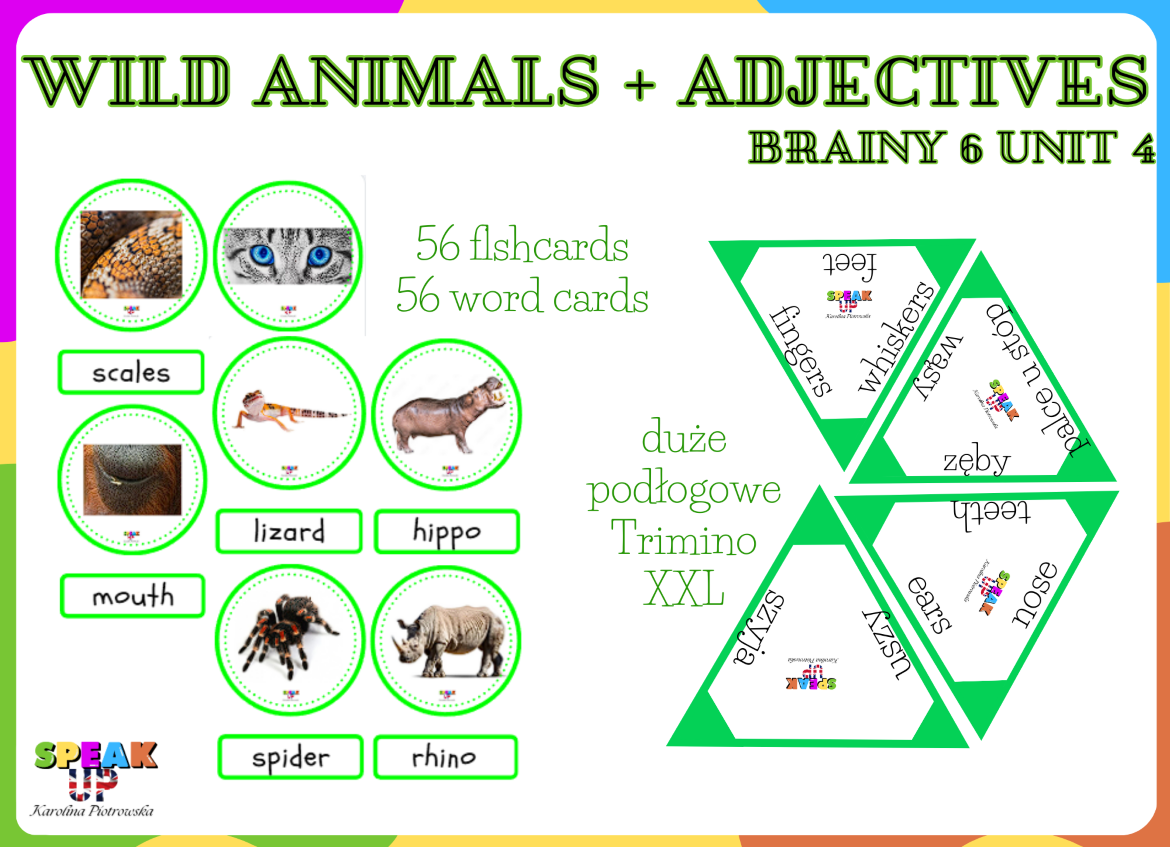 WILD ANIMALS + ADJECTIVES (Brainy 6 unit 4) - Speak UP zdjęcie 1