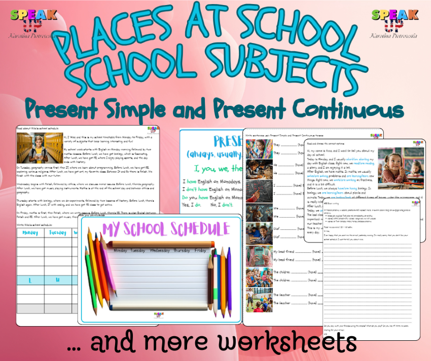 PLACES AT SCHOOL and SCHOOL SUBJECTS - Speak UP zdjęcie 4