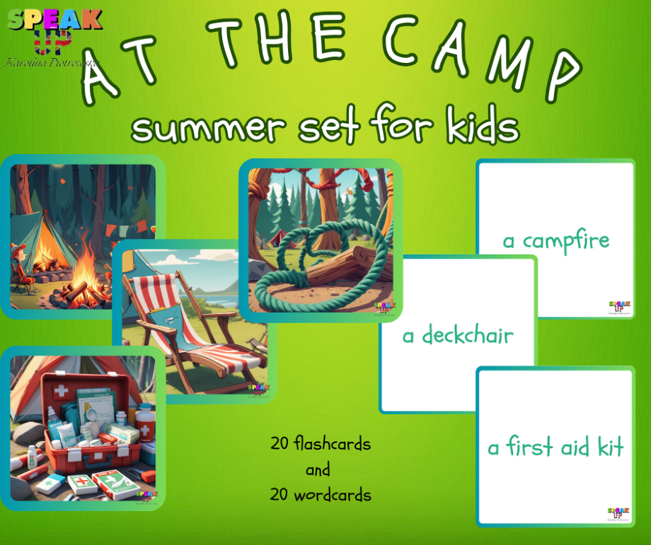 AT THE CAMP - summer set for kids - Speak UP zdjęcie 3