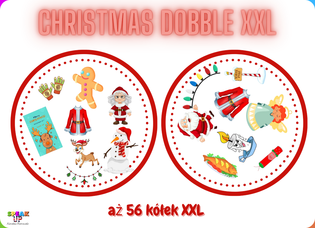 CHRISTMAS DOBBLE XXL + 57 flashcards - Speak UP zdjęcie 2