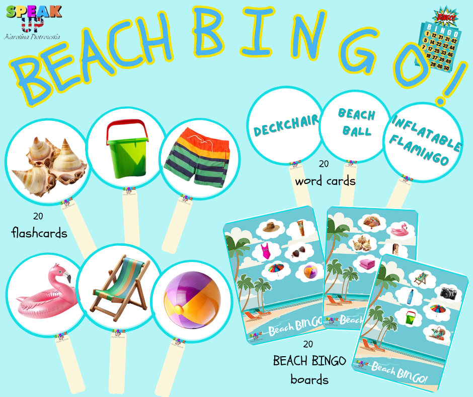 BEACH BINGO game - Speak UP zdjęcie 1