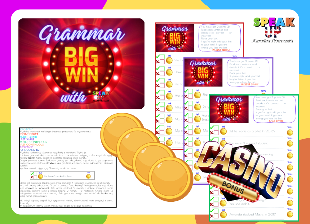 GRAMMAR BIG WIN casino game - Speak UP zdjęcie 1