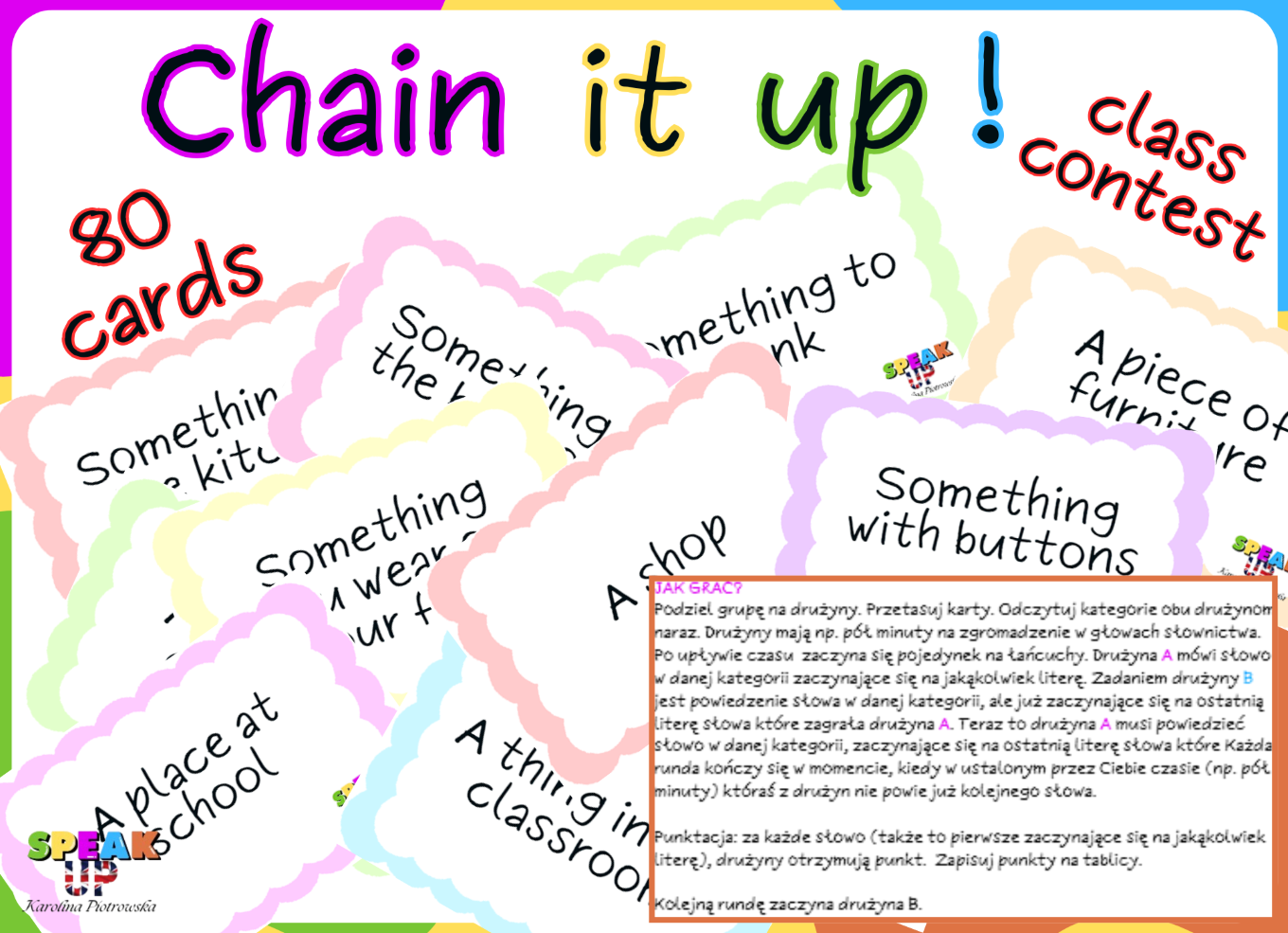 CHAIN IT UP! class contest - Speak UP zdjęcie 1