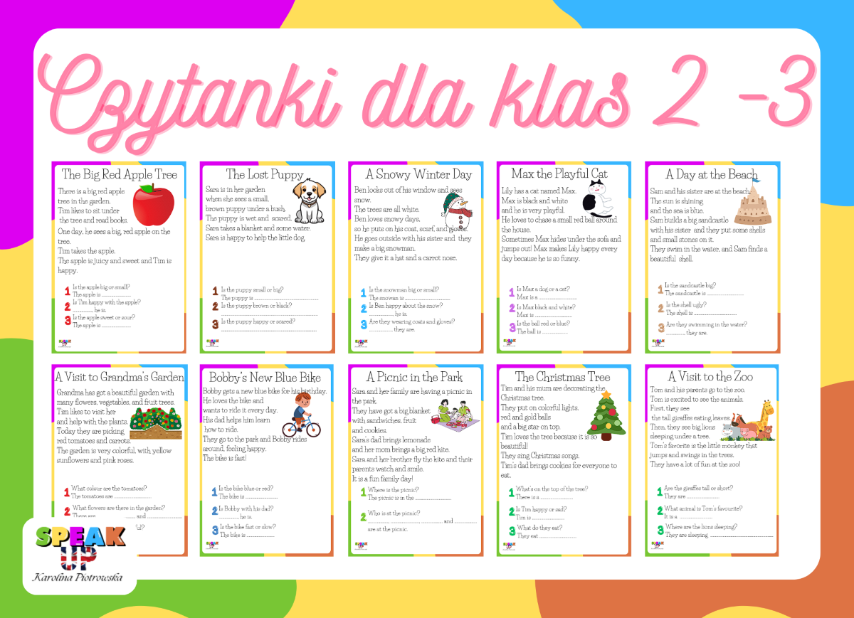 CZYTANKI DLA KLAS 2 i 3 - Speak UP zdjęcie 1
