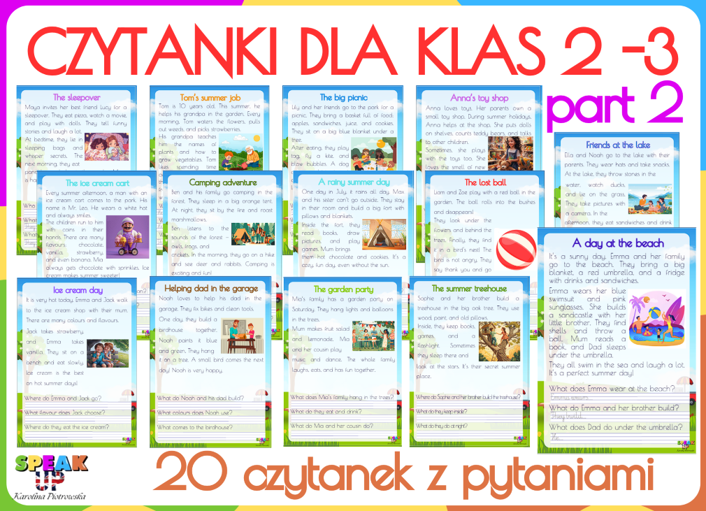 #2 CZYTANKI PO ANGIELSKU DLA KLAS 2-3  - Speak UP zdjęcie 1