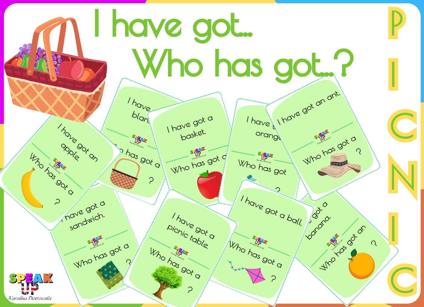 I have got... Who has got...? PICNIC game - Speak UP zdjęcie 1