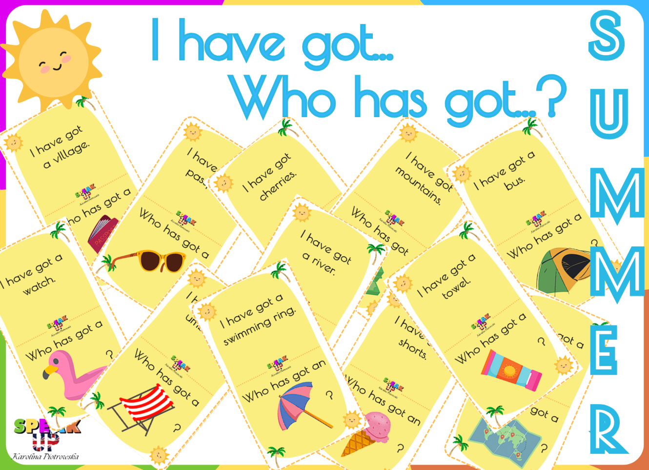 I HAVE GOT... WHO HAS GOT...? SUMMER game - Speak UP zdjęcie 1