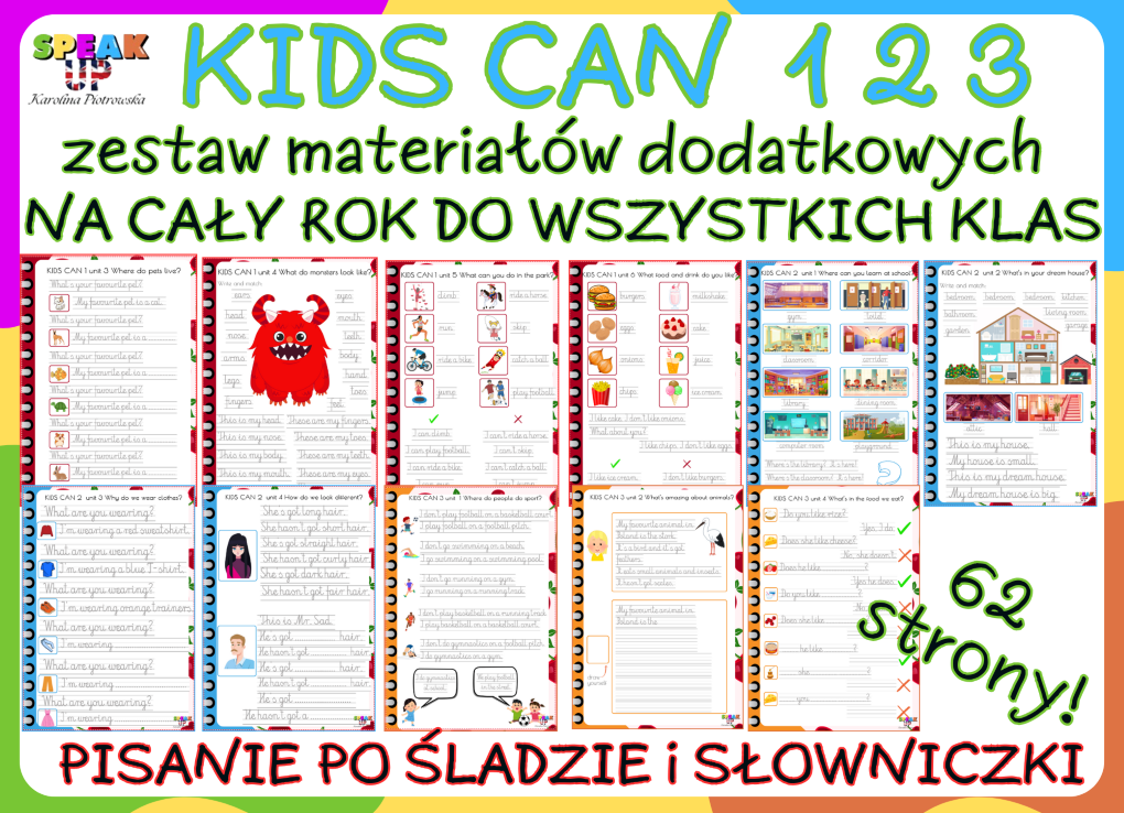 KIDS CAN 1 2 3 zestaw materiałów na cały rok! - Speak UP zdjęcie 1