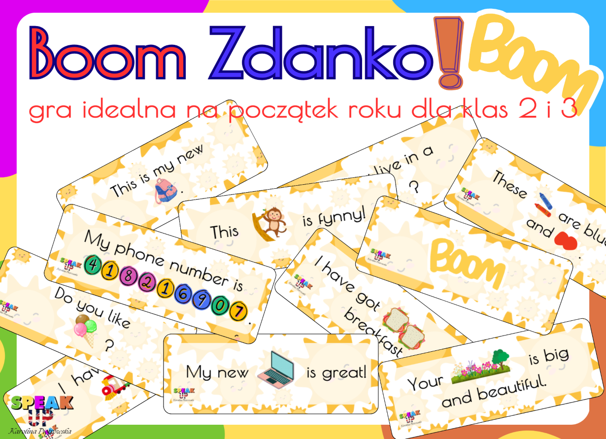 BOOM ZDANKO! gra na rozgrzewkę w klasach 2 i 3  - Speak UP zdjęcie 1