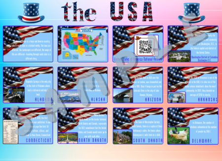 the USA gazetka ścienna