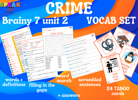 CRIME Brainy 7 Unit 2 Extra Resources SET