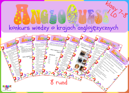 ANGLOQUEST konkurs wiedzy o krajach anglojęzycznych KLASY 7-8 i I LO