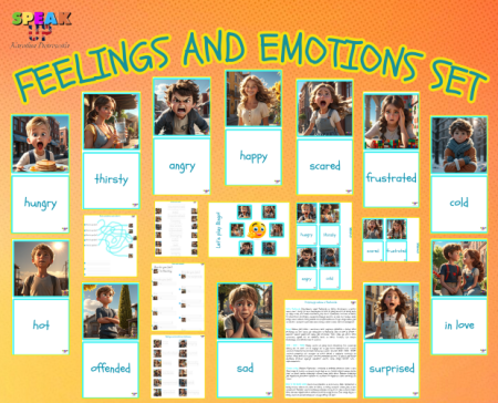 Text Set Emotions FEELINGS AND EMOTIONS SET