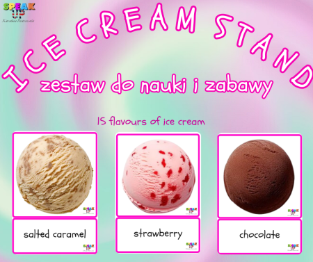 ICE CREAM STAND zestaw do nauki i zabawy