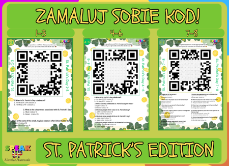ZAMALUJ SOBIE KOD! ST. PATRICK'S EDITION KLASY 1-8