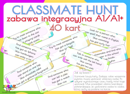 CLASSMATE HUNT zabawa integracyjna A1/A1+