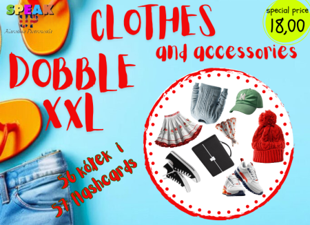 CLOTHES and accessories DOBBLE XXL + flashcards