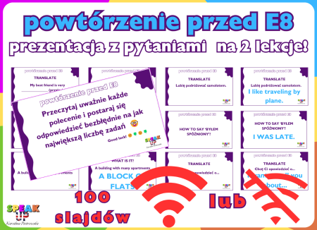 E8 POWTÓRZENIE PRZED EGZAMINEM W POSTACI SLAJDÓW [online offline]