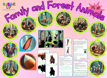 FAMILY AND FOREST ANIMALS SET