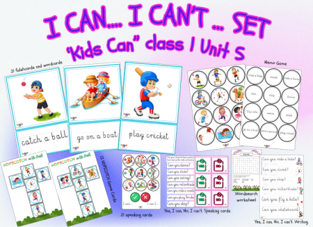 I CAN... I CAN'T... SET for YOUNG LEARNERS