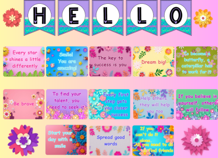 YOUNG LEARNERS' CLASSROOM DECORATION - gazetka ścienna