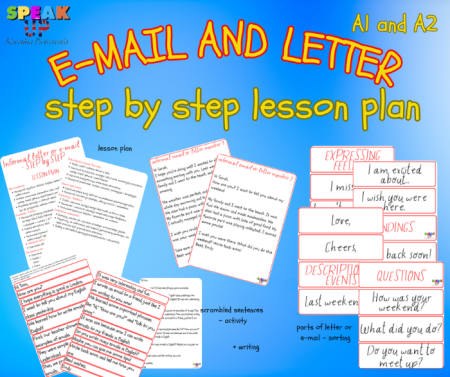 Writing informal E-MAIL or LETTER step by step lesson plan