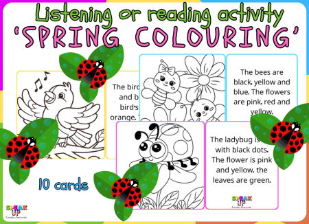 LISTENING OR READING ACTIVITY 'SPRING COLOURING'