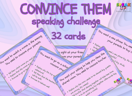 CONVINCE THEM speaking challenge