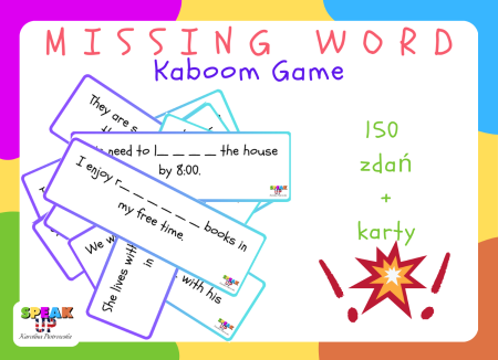 MISSING WORD Kaboom Game
