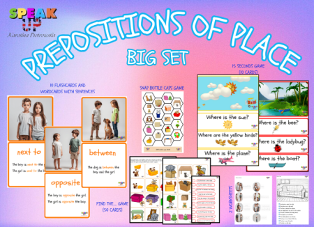 PREPOSITIONS OF PLACE comprehensive SET