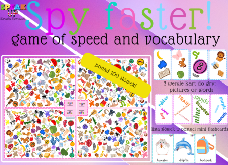 SPY FASTER! game of speed and vocabulary 