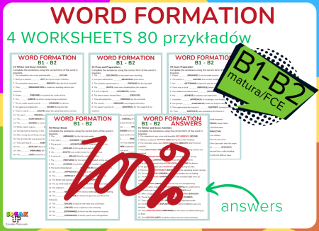 WORD FORMATION [matura] B1 B2 4 worksheets 