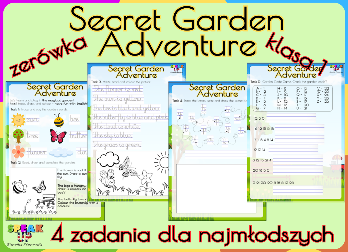 SECRET GARDEN ADVENTURE wyzwanie dla najmłodszych - Speak UP zdjęcie 1