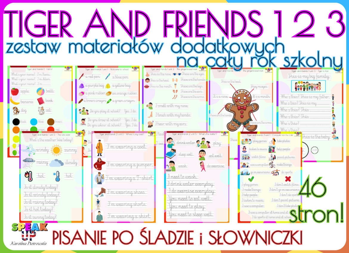 TIGER AND FRIENDS zestaw materiałów na CAŁY ROK! - Speak UP zdjęcie 1