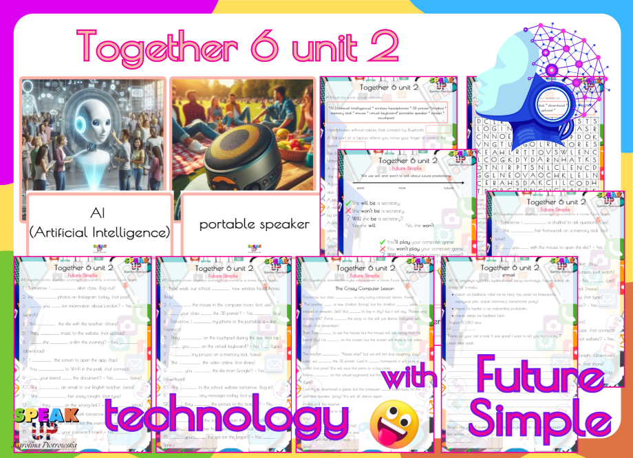 TOGETHER 6 unit 2 - technology and Future Simple - Speak UP zdjęcie 1